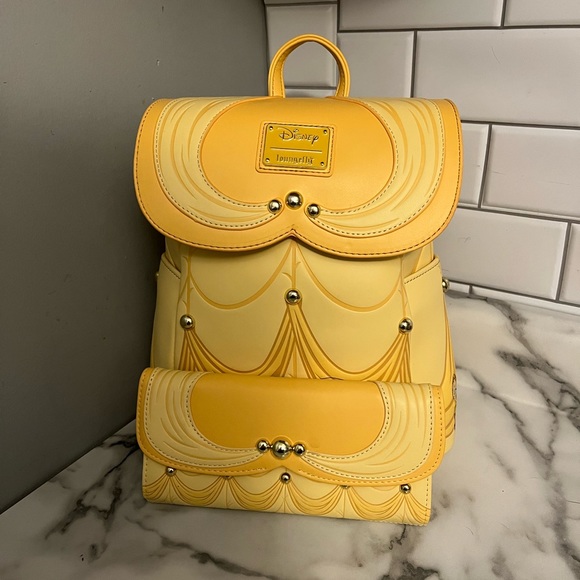 Loungefly Bags Belle Mini Backpack And Wallet Poshmark